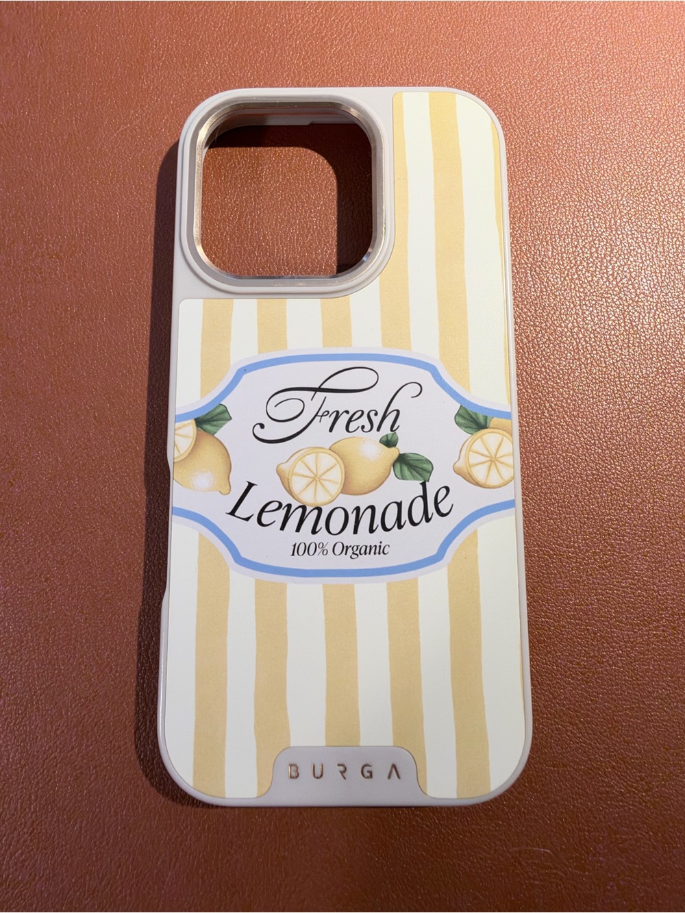 Burga ‘Frizzante’ Yellow Stripe iPhone 16 Pro Case